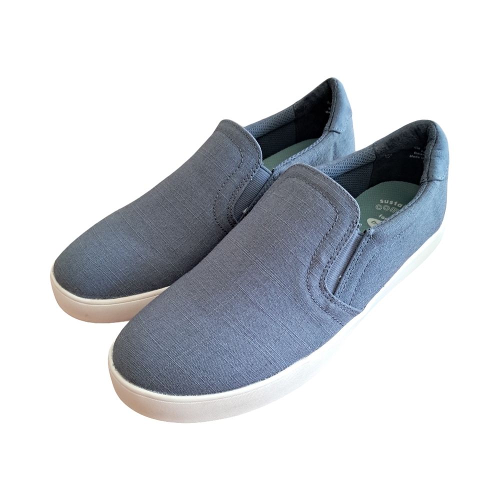 Dr. Scholl's Women's Madison Slip On Shoes Blue Linen Size 7.5 M New Tiny Defect - Picture 11 of 13